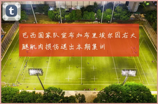 巴西国家队宣布加布里埃尔因右大腿肌肉损伤退出本期集训